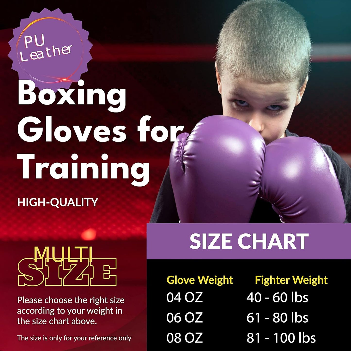 Kruzak Plain Kids Focus Mitts and Boxing Gloves Set for Kickboxing and Muay Thai MMA Training - Unisex Kit with Punching Pads for Martial Arts and Karate
