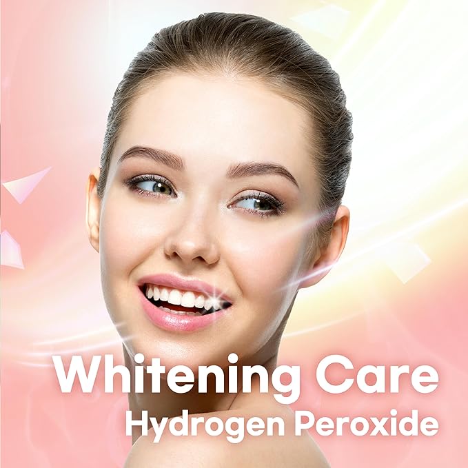 Peach Mint WHITENING Toothpaste (3 Pack) – Natural Fluoride Korean Toothpaste for Teeth Whitening, Plaque Removal, Strengthens Enamel, Paraben & SLS Free (3.52fl oz / 100g)