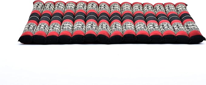 Leewadee Zabuton Seating Cushion – Square Floor Seat for Meditation Exercises, Light Yoga Mat Filled with Kapok