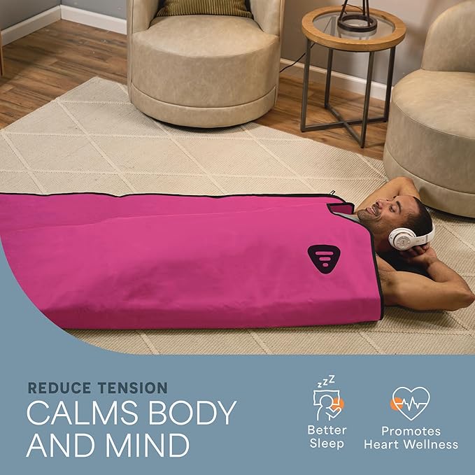 LifePro RejuvaWrap Infrared Sauna Blanket for Detox & Relaxation – Available in 5 Colors & 3 Models – Portable Far Infrared at Home Sauna for Muscle Relief, Circulation & Recovery – 9 Heat Levels