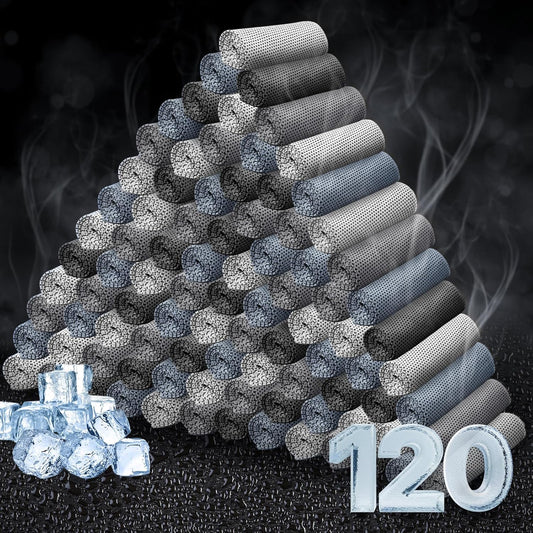 Honoson Cooling Towel Bulk - Neck & Face Cool Chilly Towels Microfiber Breathable Sport Sweat Rag for Gym, Yoga, Travel, Camping, Running, Outdoor