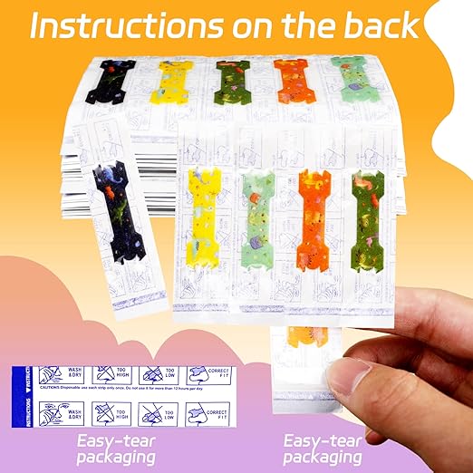 30 Pack Small Size Kids Nasal Strip, Cartoon Pattern 1.73*0.55" Extra Strength Kids Nose Strips for Breathing, Kid Nasal Congestion Relief Nasal Tape, Breathe Snoring Strips Sleep Tape for Children