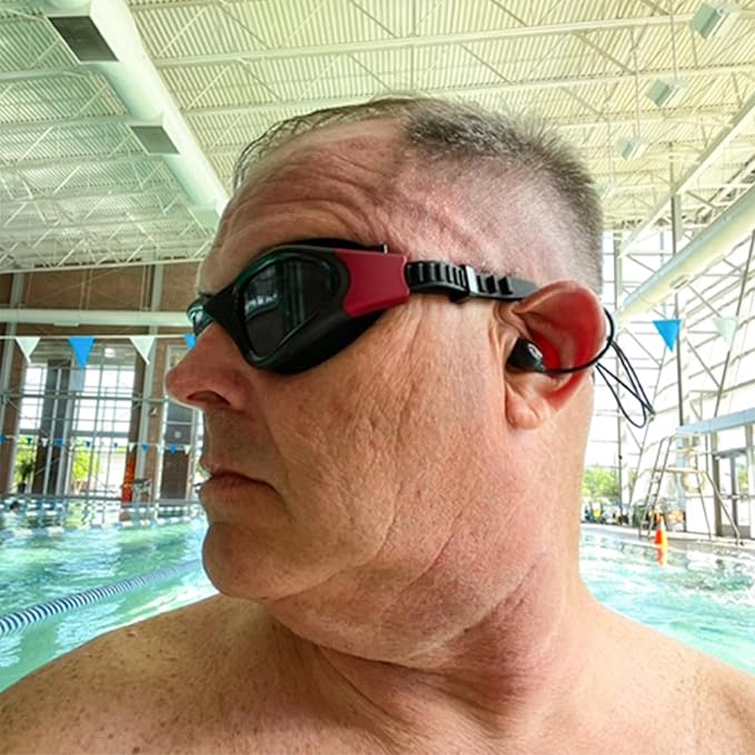 100% Waterproof SYRYN Swimbuds Flip Bundle for Swimming with Music | Enjoy Up to 2,000 Songs or 138 Hours of Audio | Drag and Drop MP3, AAC, M4a, FLAC Using PC or Mac | No Apple Music, No Spotify