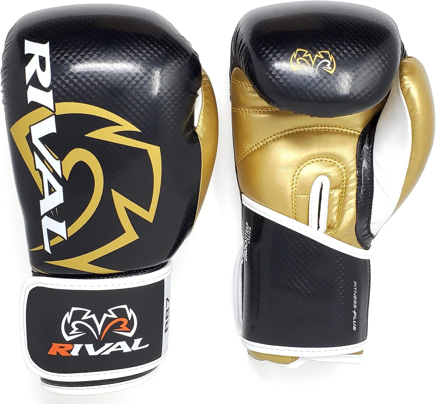 RIVAL Boxing RB7 Fitness Plus Bag Gloves, Ergo Strap System and High-Density Layered Padding for Heavy Bag and Mitt Work