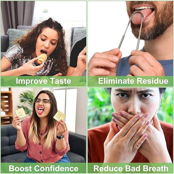 Tongue Scraper, Metal Tongue Scraper for Good