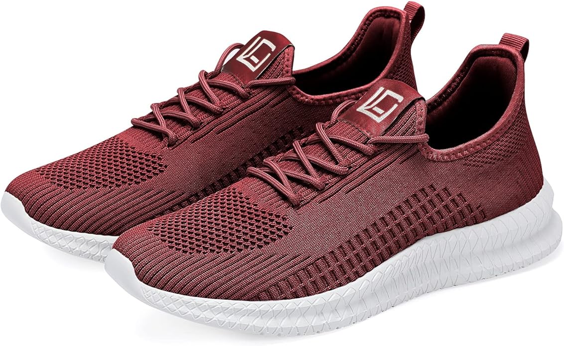 LCGJR Men's Running Shoes Ultra Lightweight Breathable Comfortable Walking Shoes Casual Fashion Sneakers Mesh Workout Shoes