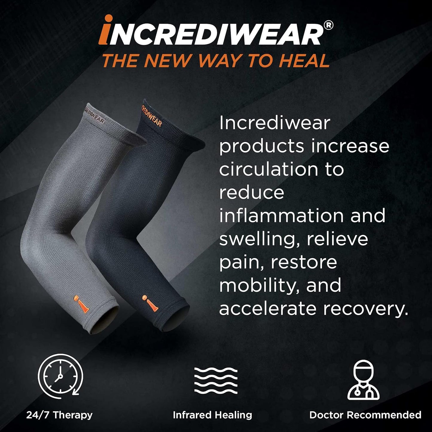 Incrediwear Elbow Sleeve – Elbow Brace for Elbow Support, Joint Pain Relief, Inflammation Relief, and Circulation, Tendonitis, Golf and Tennis Elbow Brace for Women and Men