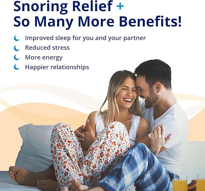 ZQuiet, Anti-Snoring Mouthpiece, Starter Pack with 2 Sizes, Living Hinge & Open Front Design for Comfort & Easy Breathing, Clear