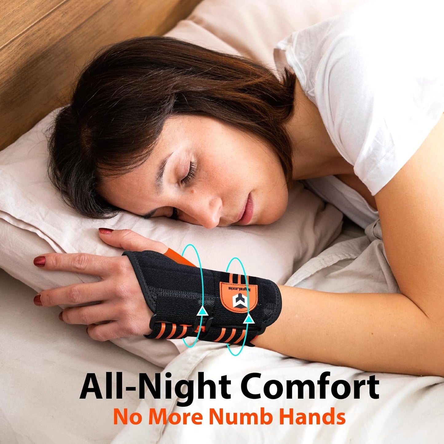 2 Pack Hand & Wrist Brace for Carpal Tunnel, Tendonitis, Arthritis Pain Relief, Night Support Wrist Splint with Adjustable Straps & Metal Stabilizer, Left & Right Hand for Men/Women, Size: S(5-6")