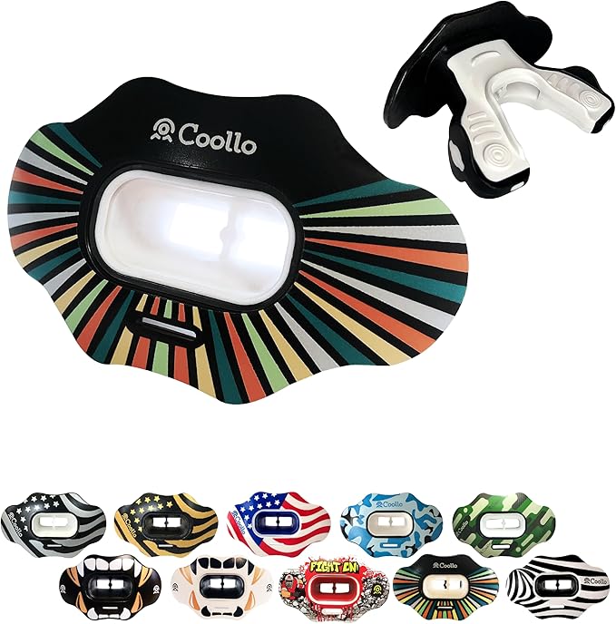 Football Mouth Guard Lip Guard MAXX/Might Football and High Impact Sports Lip Protector for Adults & Youth (Strap Included)