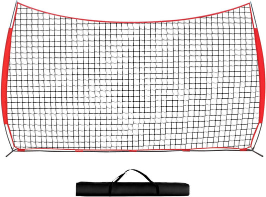 7x7ft/12x9ft/16x10ft/20x10ft Barricade Backstop Net, Sports Barrier Net, Multi-Sport Net with Carry Bag, Protective Screen for Practice- Baseball, Softball, Lacrosse, Soccer, Basketball, Tennis