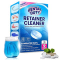 36 units Retainer Cleaner and Denture Cleaning Tablets - Mouthguard Cleaner and Denture Cleaner Tablets Remove Plaque, Odors and Stains from Aligners, Night Guard and Removable Dental Appliances.