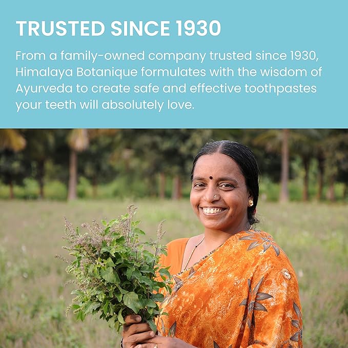 Himalaya Botanique Complete Care Toothpaste, Herbal, Cinnamon Flavor, Fights Plaque, Freshens Breath, Fluoride Free, No Artificial Flavors, SLS Free, Cruelty Free, Foaming, 5.29 Oz, 4 Pack