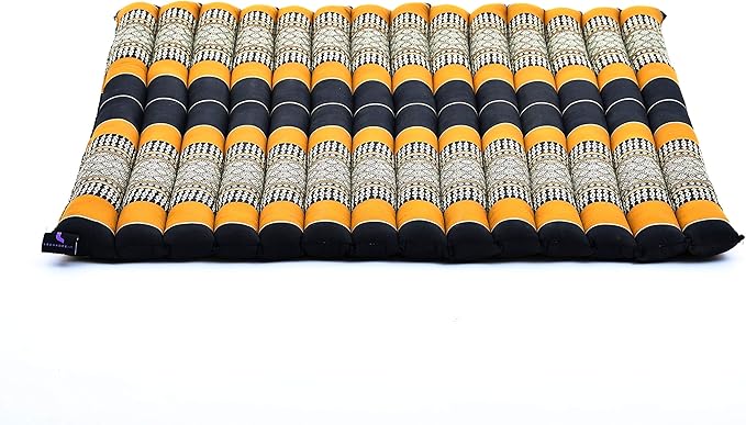 Leewadee Zabuton Seating Cushion – Square Floor Seat for Meditation Exercises, Light Yoga Mat Filled with Kapok