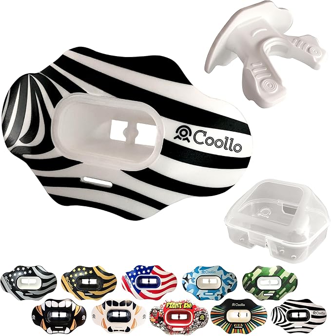 Football Mouth Guard Lip Guard MAXX/Might Football and High Impact Sports Lip Protector for Adults & Youth (Strap Included)
