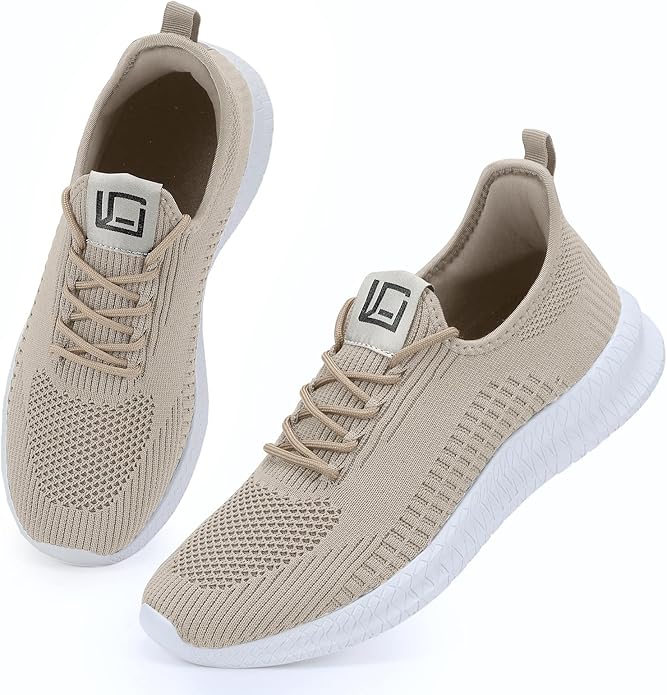 LCGJR Men's Running Shoes Ultra Lightweight Breathable Comfortable Walking Shoes Casual Fashion Sneakers Mesh Workout Shoes