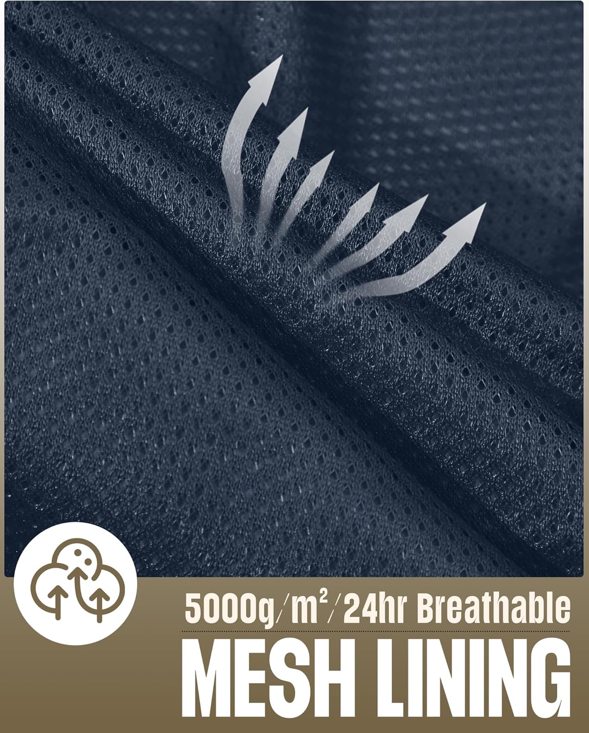 33,000ft Men's Packable Rain Jacket Waterproof Lightweight Raincoat Rain Shell with Hood for Outdoor Hiking Golf Travel