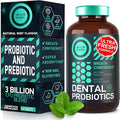 Oral Probiotics for Mouth Bad Breath - Dental Probiotics for Teeth and Gums - 3 Billion CFU Advanced Bad Breath Treatment for Mouth Health - 45 Prebiotic and Probiotic Lactobacillus Salivarius Tablets