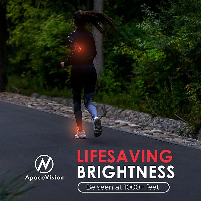 LED Safety Light (2 Pack) - Clip On Strobe/Running Lights for Runners, Dog, Bike, Walking, Boat, Kayak, Stroller and More - High Visibility Accessories for Your Reflective Gear, Bicycle