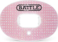 Battle Sports 3D Diamond Oxygen Football Mouthguard - Superior Airflow & Better Performance, Maximum Protection & Breathability Football Mouthpiece, Works with Braces - Rose