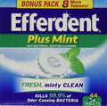 Efferdent Plus Mint Anti-Bacterial Denture Cleanser Tablets, 44 Count (Pack of 6)