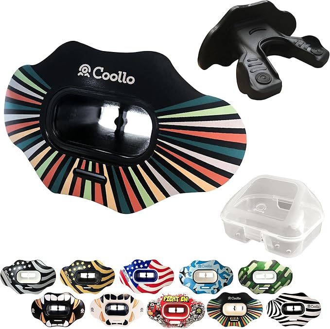 Football Mouth Guard Lip Guard MAXX/Might Football and High Impact Sports Lip Protector for Adults & Youth (Strap Included)