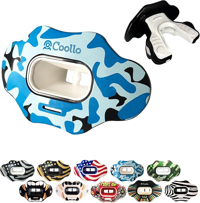 Football Mouth Guard Lip Guard MAXX/Might Football and High Impact Sports Lip Protector for Adults & Youth (Strap Included)