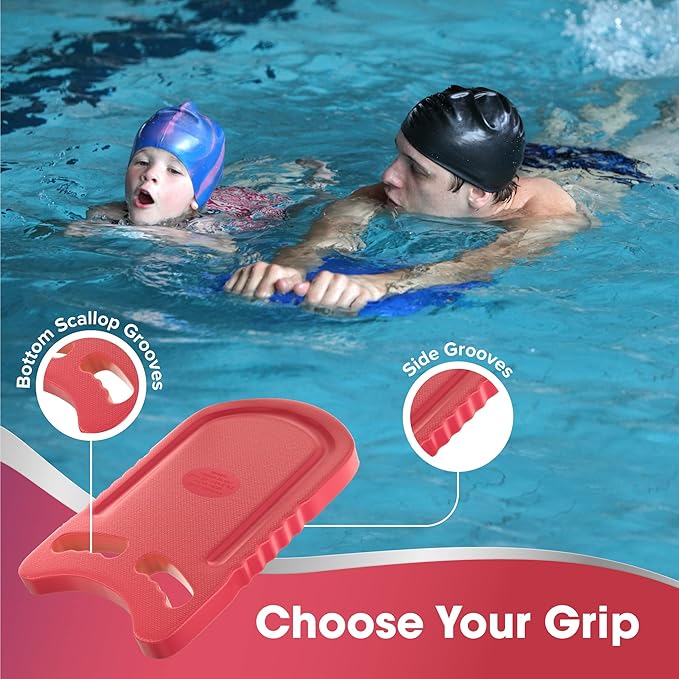 Kickboard Adult & Youth Swim Buoy Aid Leg Kick Exercise Training Float for Swimming Pool or Open Water Foam Equipment | High Buoyancy | Non-Slip | EVA Material & BPA Free