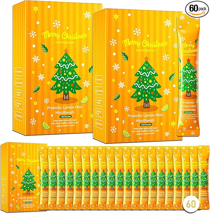 60PCS Travel Size Mouthwash,Portable Mini Mouthwash,Long-Lasting Freshness Travel Mouth Wash for Oral Care A55