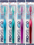 PRO-SYS® 45D Sensitive Soft Toothbrush (45-Degree Angle Brush) (Random, 12 Counts)