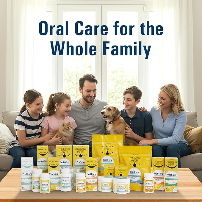 ProBiora Professional Strength Oral Probiotics for Teeth and Gums | Dental Probiotic for Oral Health | Bad Breath Treatment for Adults | Tooth Whitening | ProBiora3 Probiotic Blend | 90 Orange Tablets