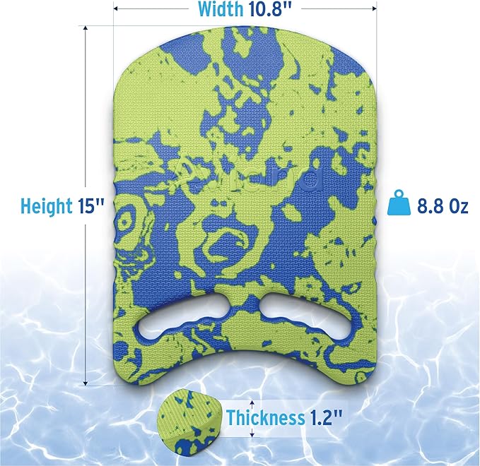 Junior Kickboard Buoy for Youth Children & Toddlers Swimming Aid & Exercise Training Board for Kids to Learn to Swim with Kick Boards in Pool BPA Free