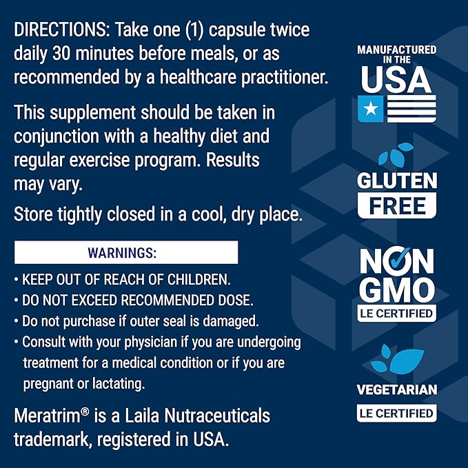 Life Extension Waistline Control™, S. indicus, Mangosteen, Meratrim®, Healthy Weight, Waistline, Non-GMO, Gluten Free, Vegetarian, 60 Capsules