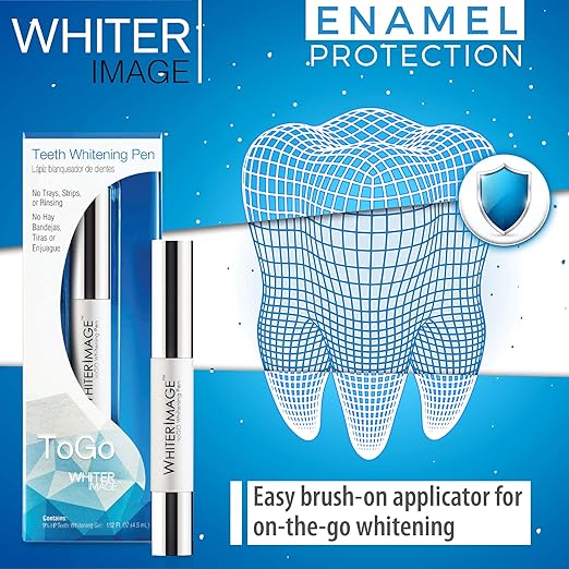 Togo Teeth Whitening Pen, Erases Stubborn Teeth Stains While Strengthening Enamel, Restorative Serum Gel That Reverses Enamel Damage from Bleaching