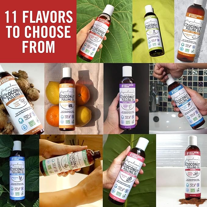 Kapuluan Coconut Oil Pulling for Teeth and Gums Mouthwash, 100% Pure and Natural, Non-GMO, Ayurvedic – Refreshing Spiced Chai Essential Oils