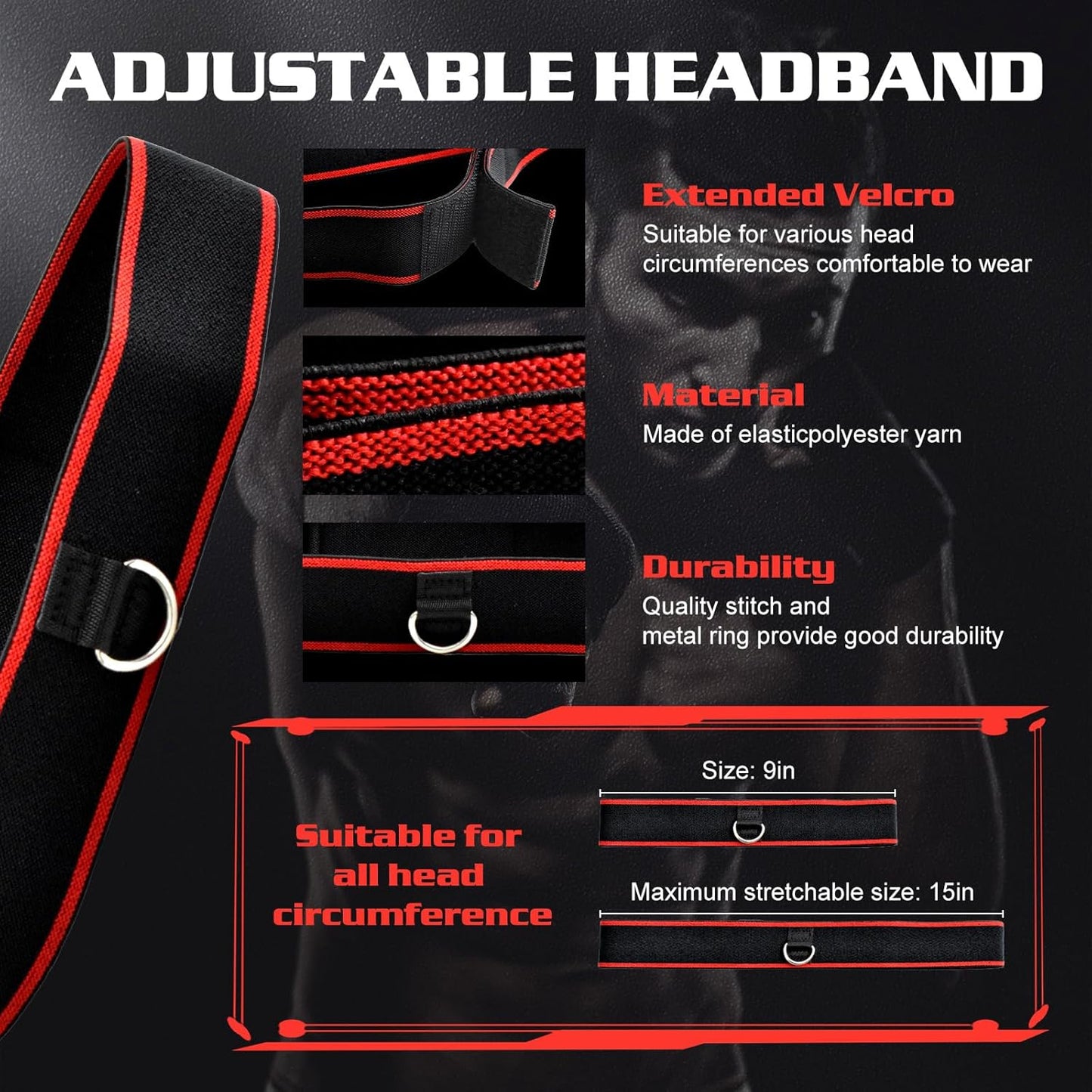 KTEBO® Boxing Reflex Ball Headband Set - Includes 4 Different Balls and 2 Adjustable Headbands for Beginner Proficiency Improvement, Great Boxing Equipment