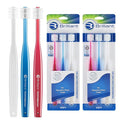 Brilliant Oral Care Adult Toothbrush with Soft Bristles, Round Head, and All-Around Clean for Teeth and Gums, Assorted Colors, 6 Pack