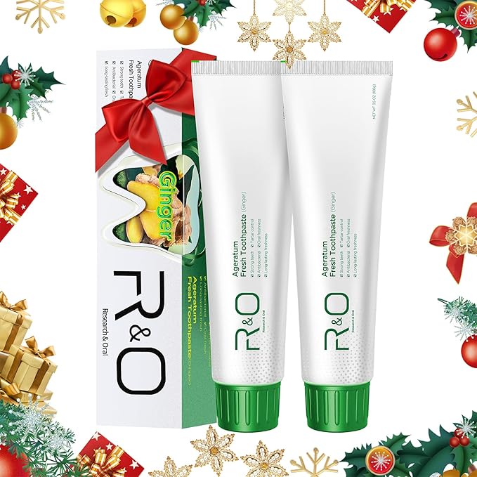 R&O Ginger Mint Fresh Toothpaste, 3.53 oz - A Miracle for Oral Hygiene, Maintains Fresh Breath, Relieves Oral Discomfort, Removes Dental Plaqu(2)