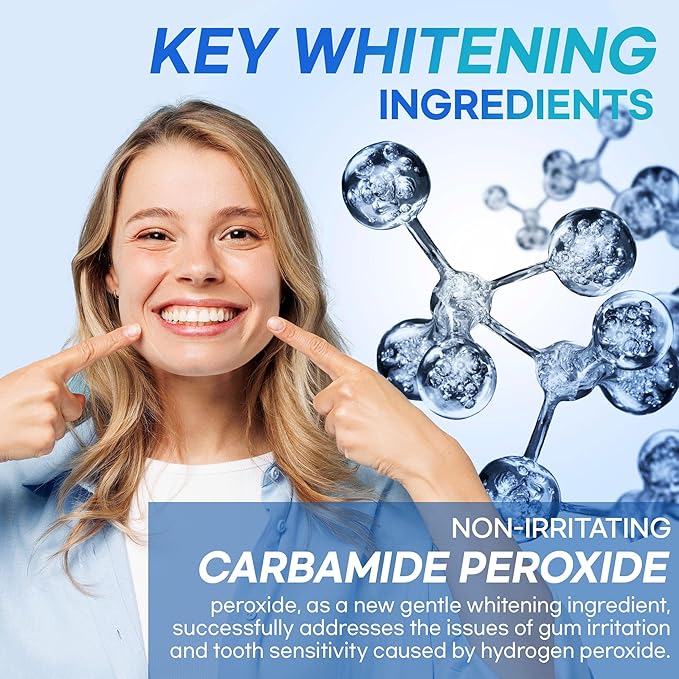 Teeth Whitening Gel – Set of 3 – Gentle, Pain-Free Formula for Sensitive Teeth – Easy, Mess-Free Application – Travel-Friendly & Enamel-Safe for a Brighter Smile