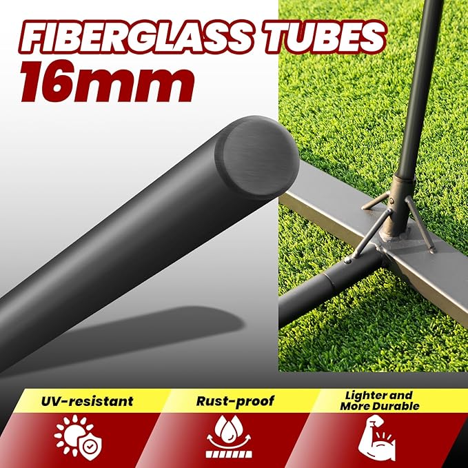 12FT/20FT Portable Volleyball Net Volleyball Net for Backyard Freestanding Volleyball Practice Net Outdoor Indoor Volleyball Training Set with Adjustable Height Carry Bag and Volleyball