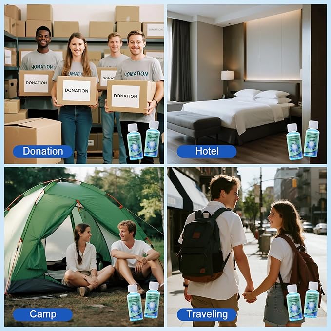 100 Pcs Mini Mouthwash Travel Size Bulk,Blue Portable Mint Flavor Mini Mouthwash Individual 35ml/1.2oz On The Go Mouth Wash Small Bottle for Travel,Office,Toiletry Kits