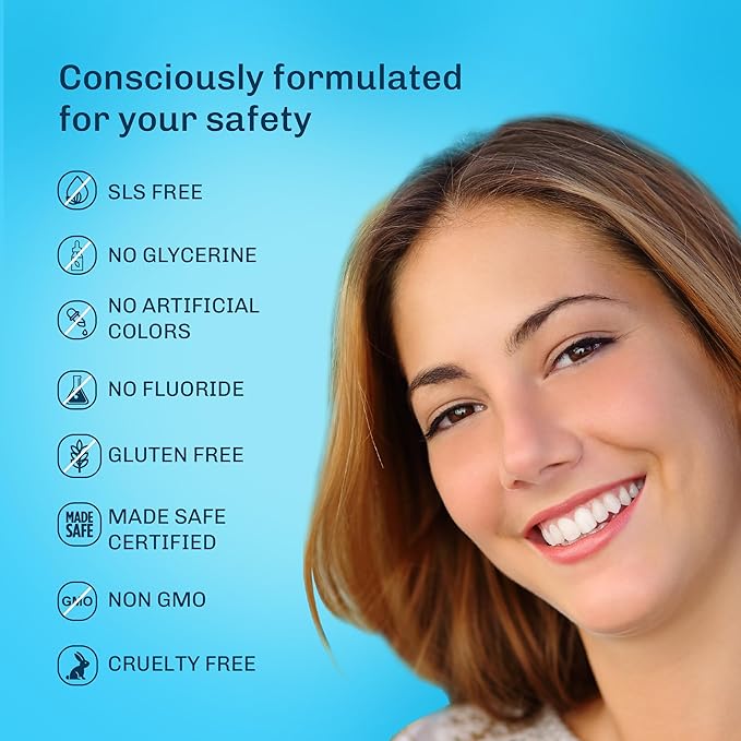 Bentodent Remineralizing Fluoride Free Toothpaste, Organic & Natural with Calcium Bentonite Clay, SLS Free, Whitening for Sensitive Teeth, Vegan (Premium Mint Combo)