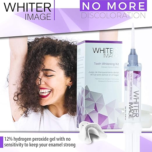 Deluxe Teeth Whitening Kit to Eliminate Teeth Discoloration While Fighting Plaque Bacteria, Teeth Whitening Set for A Stronger Enamel