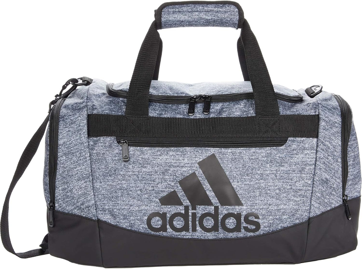 adidas Unisex Defender 4.0 Gym Duffel Bag for Men and Women, Jersey Onix Grey/Black, Small (38L)