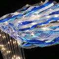 100 Pcs Wedding Wands Ribbon with 3 Colorful Flashing Modes, Light up LED Silk Fairy Wands, Glow Lace Stick with Bells for Wedding Reception, Graduation, New Year, Birthday Party (Blue)