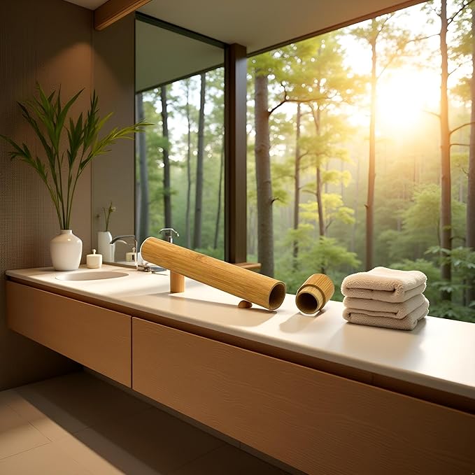 1 PC Bamboo Toothbrush Tube Case Holder Travel Camping Bathroom Accessory Toothbrushes Accessories Toothbrush Travel Containers