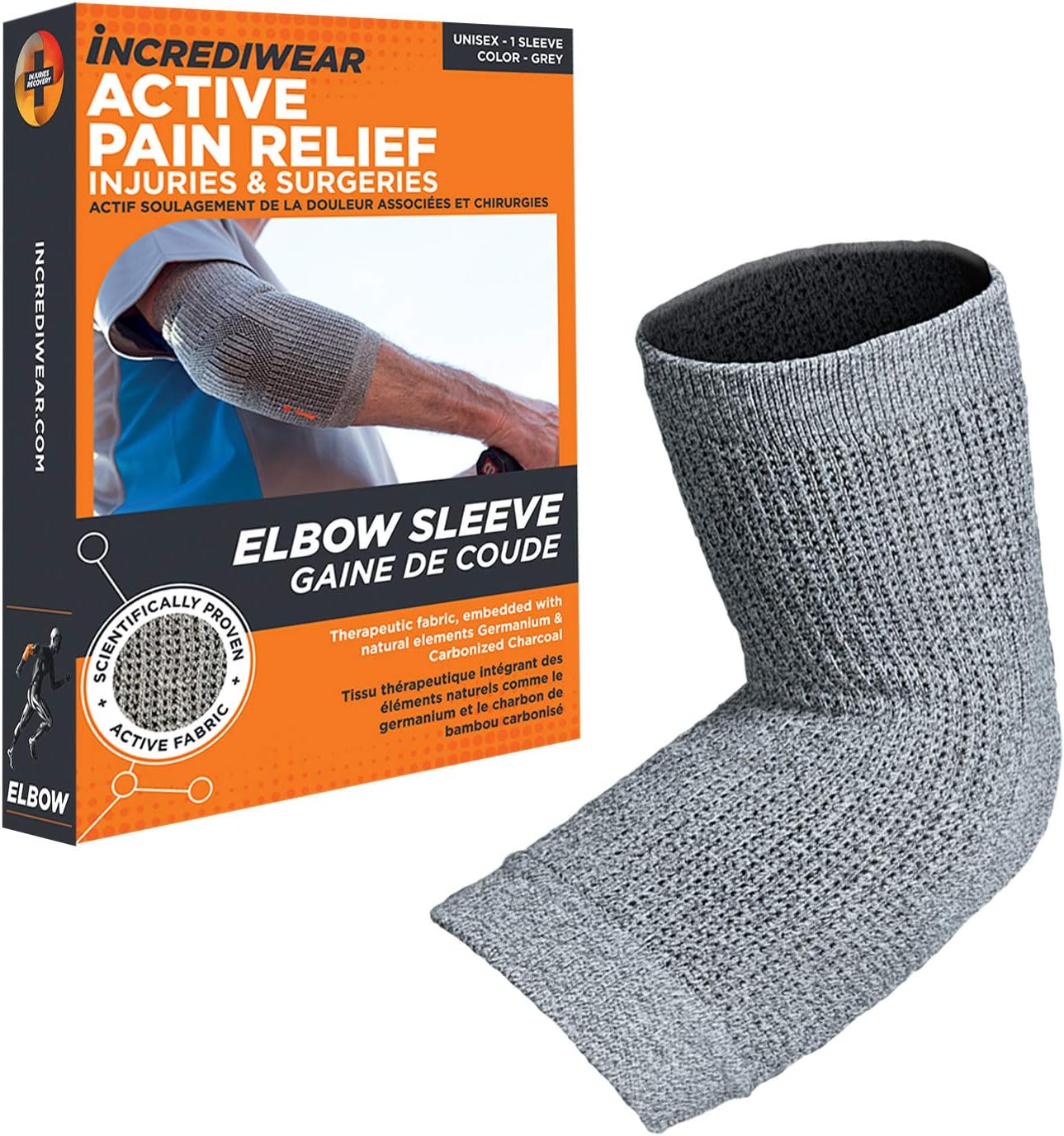 Incrediwear Elbow Sleeve – Elbow Brace for Elbow Support, Joint Pain Relief, Inflammation Relief, and Circulation, Tendonitis, Golf and Tennis Elbow Brace for Women and Men