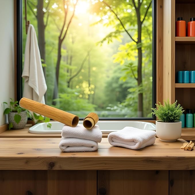 1 PC Bamboo Toothbrush Tube Case Holder Travel Camping Bathroom Accessory Toothbrushes Accessories Toothbrush Travel Containers