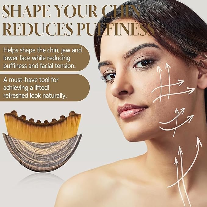 Lymphatic Drainage Massager Lymphatic Contour Face Brush Double Chin Reducer Lymphatic Drainage Brush