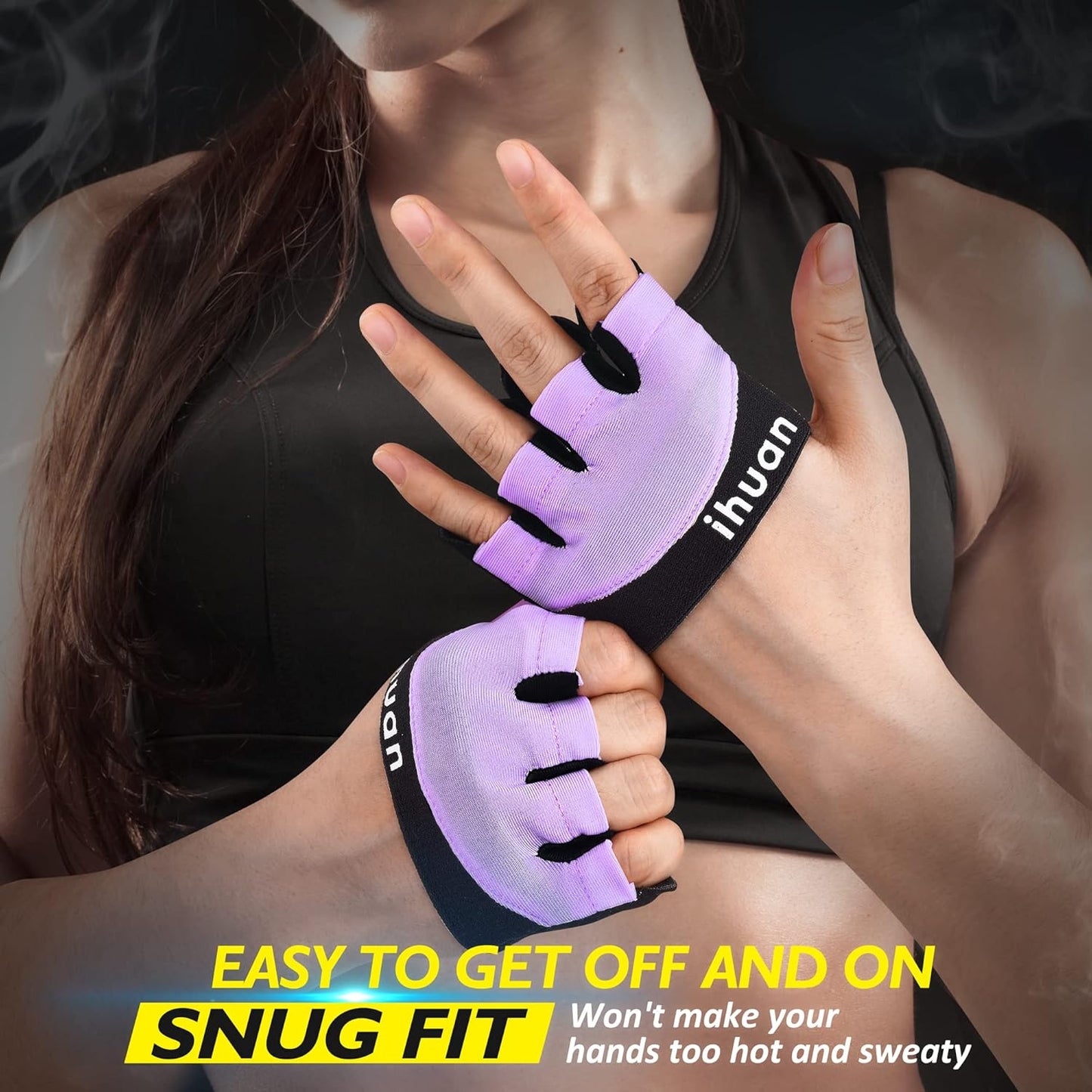 ihuan New Weight Lifting Gym Workout Gloves Men & Women, Great for Weightlifting, Exercise, Training, Fitness